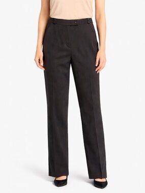 Investments Gray Career Dress Pants Straight Leg Stretch Size 10S